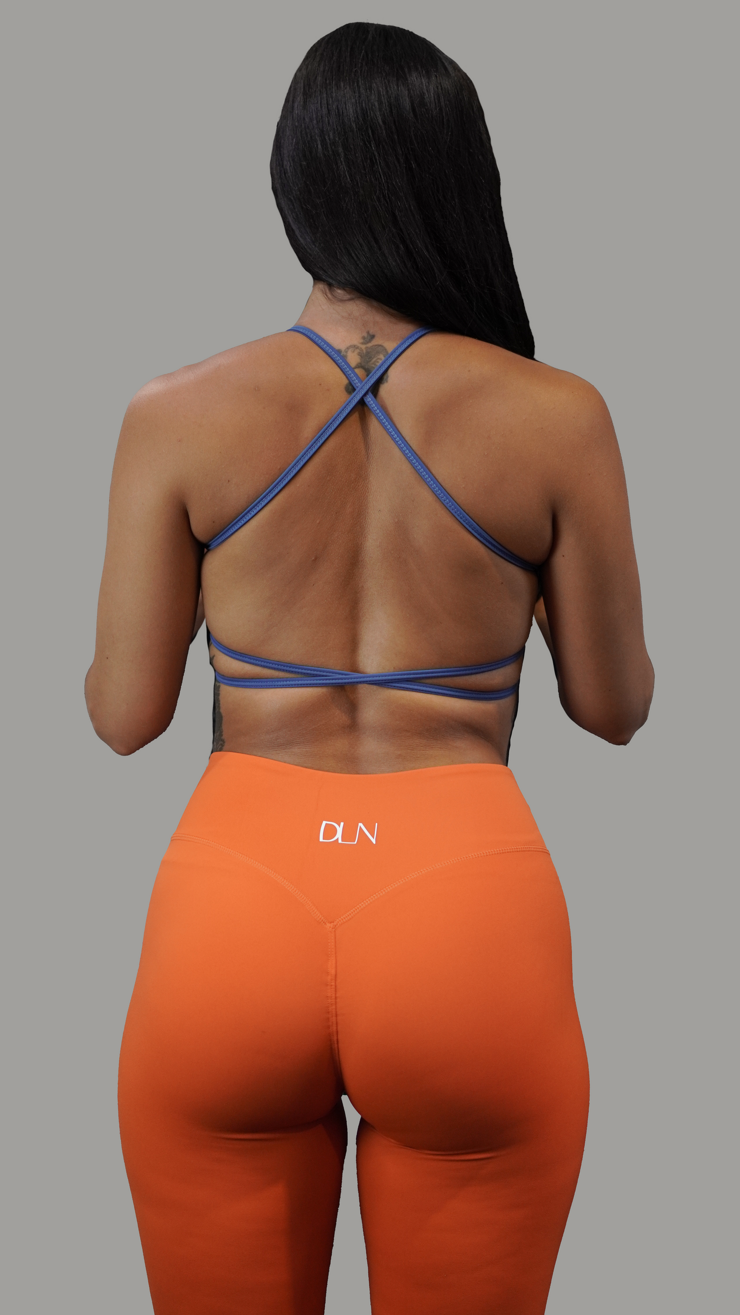 Criss Cross Bra - Blue