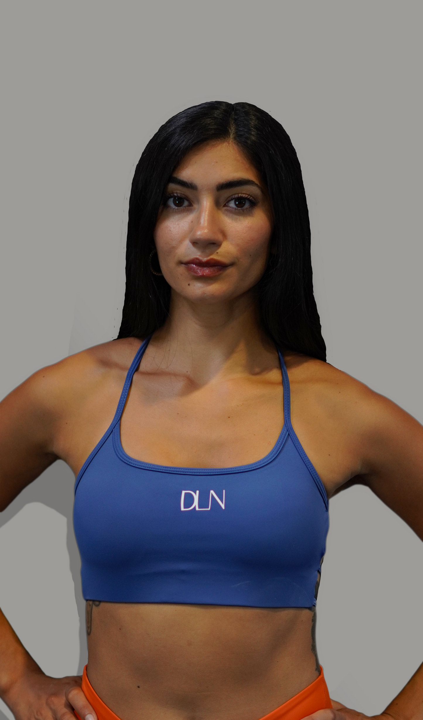 Criss Cross Bra - Blue