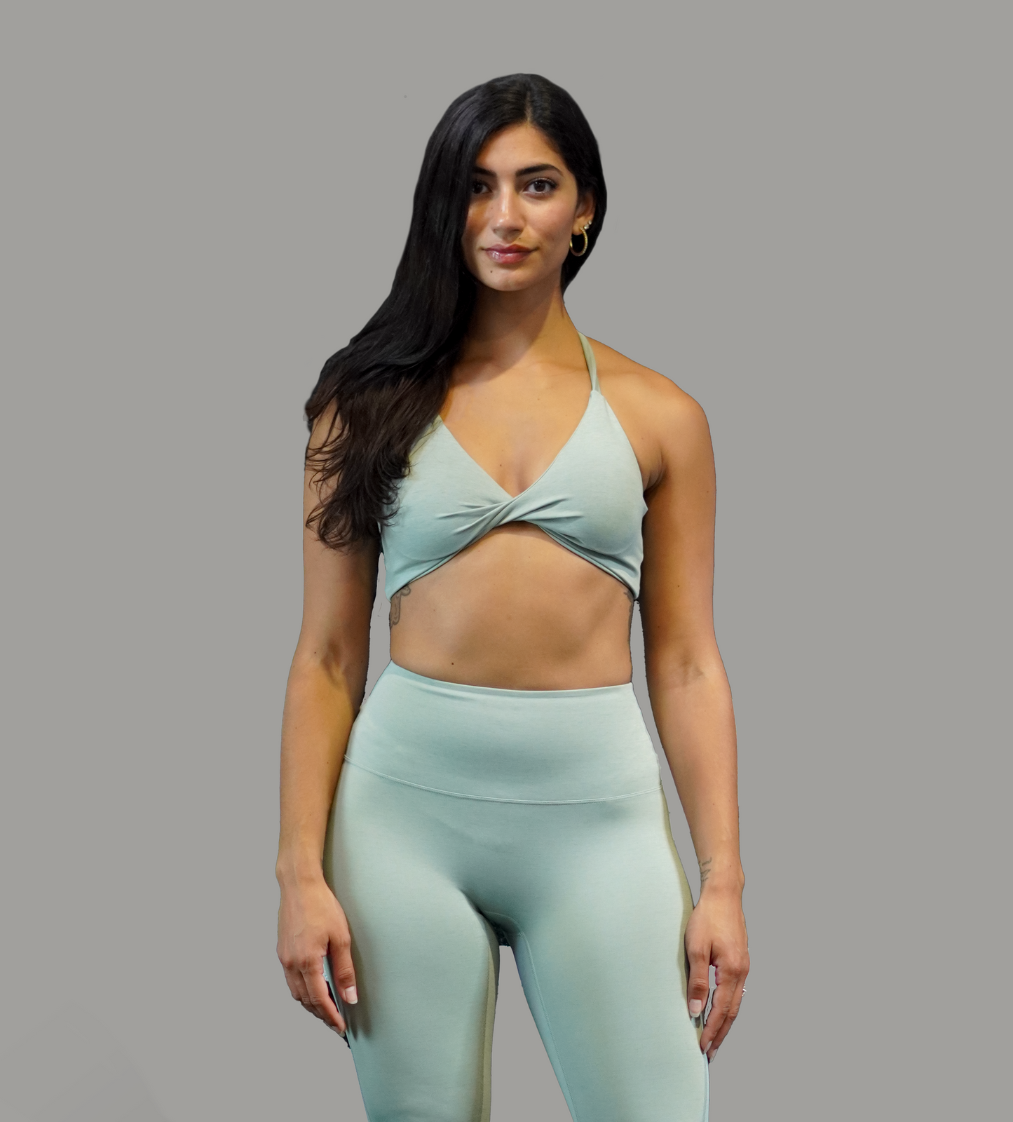 Front Twist Bra - Mint