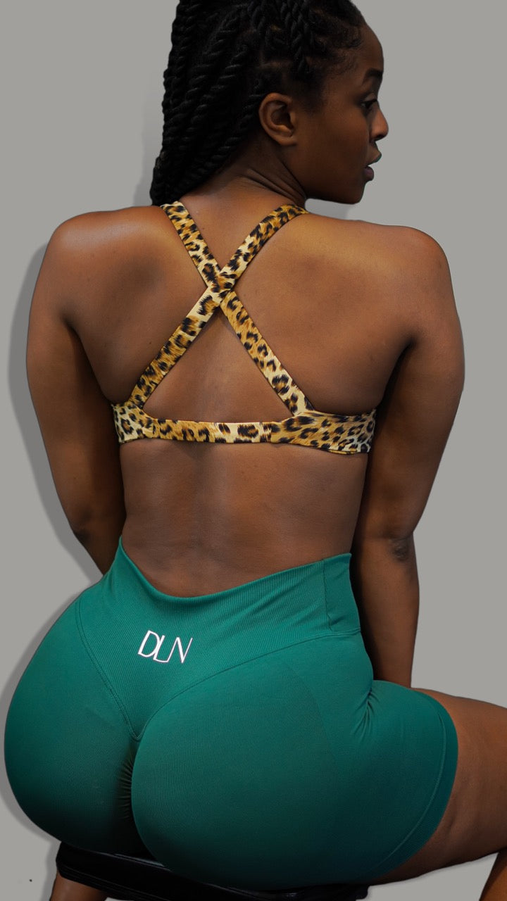 Front Twist Bra - Leopard