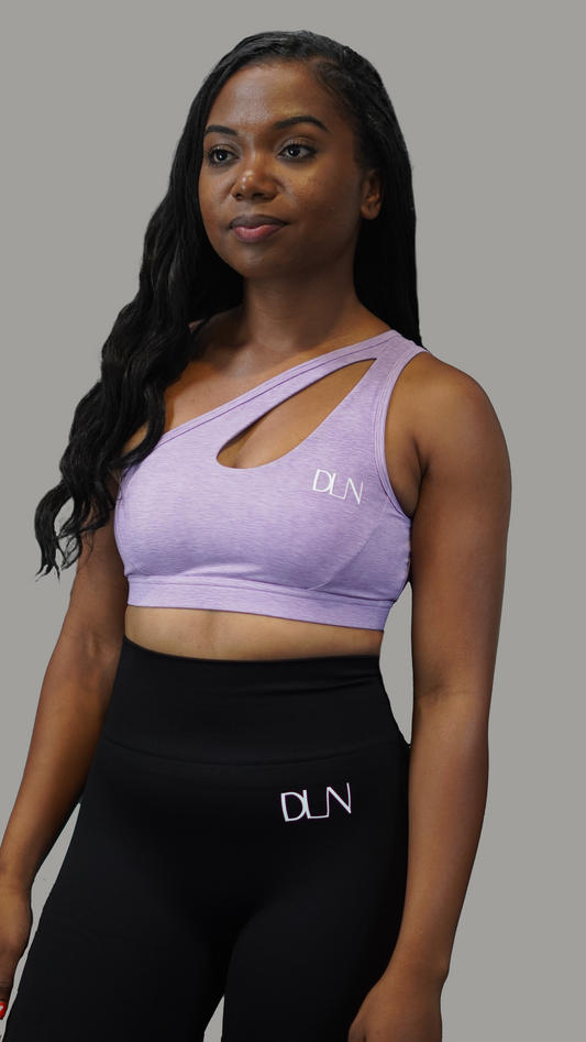 One Shoulder Bra - Purple