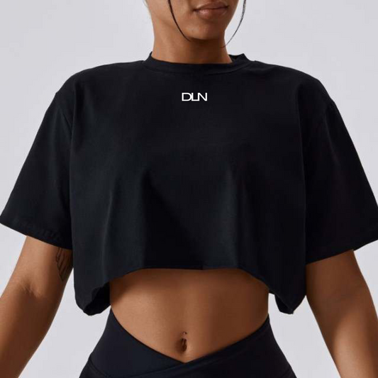 Crop Top Tee - Black
