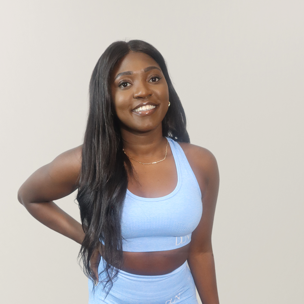 U Neck Sports Bra - Blue