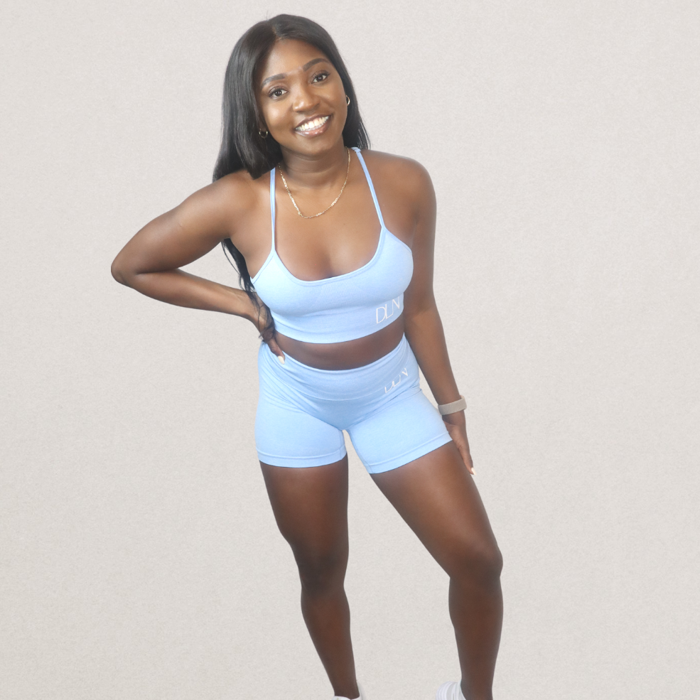 Body Fit Biker Shorts - Blue