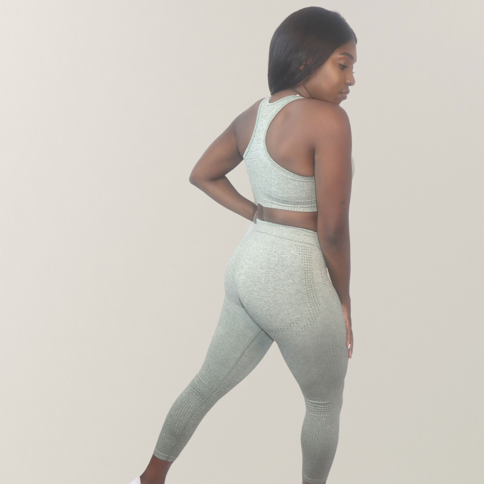 U Neck Sports Bra - Green