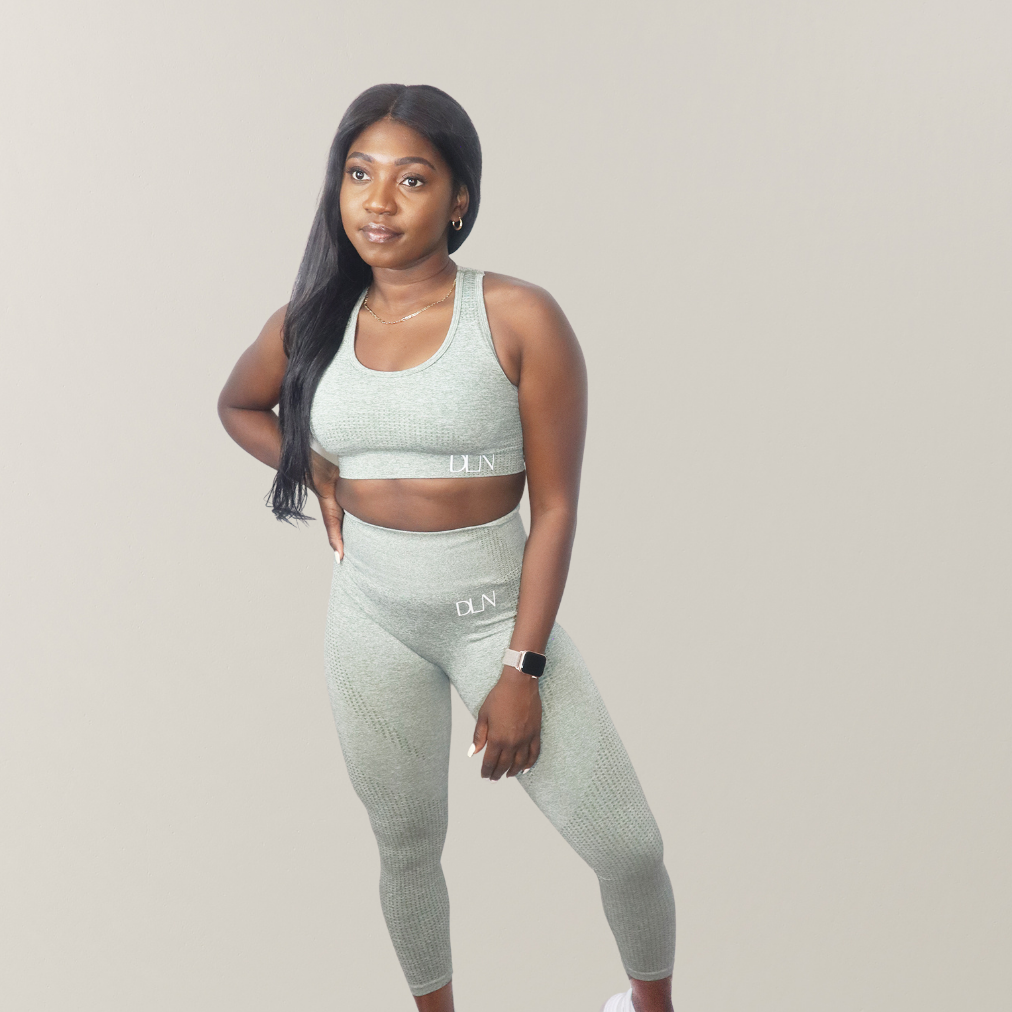 U Neck Sports Bra - Green