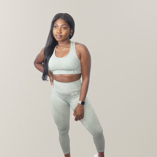 U Neck Sports Bra - Green