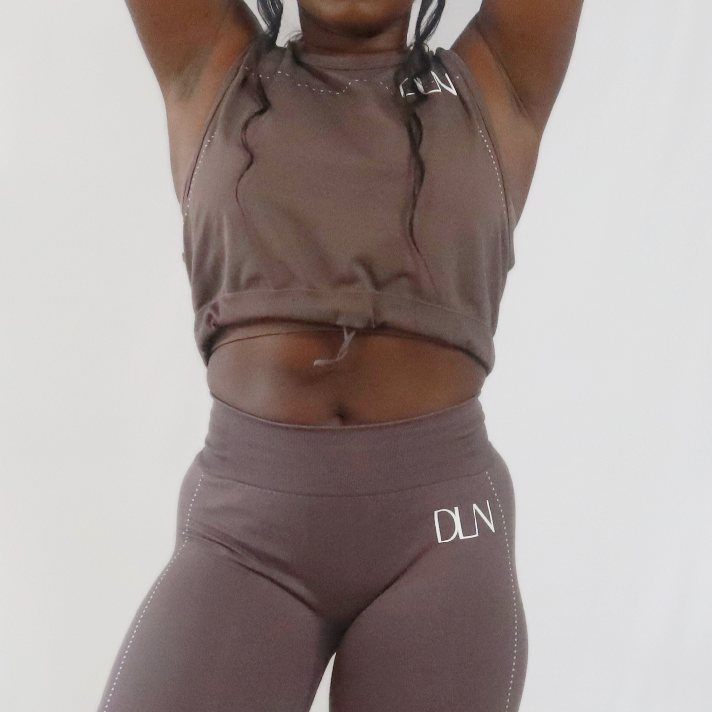 Loose Crop Top - Brown