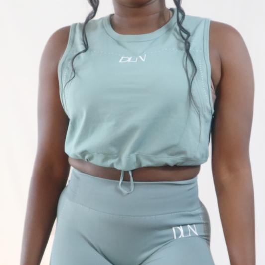 Loose Crop Top - Teal